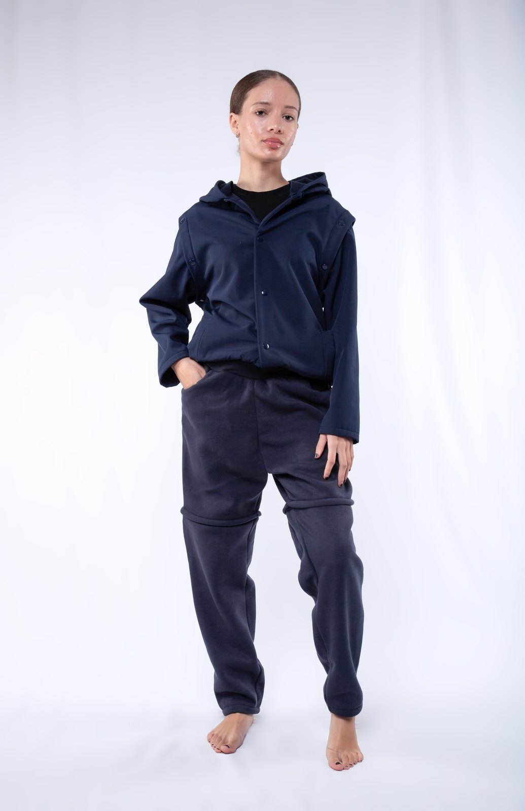 Navy Modular Fleece Set