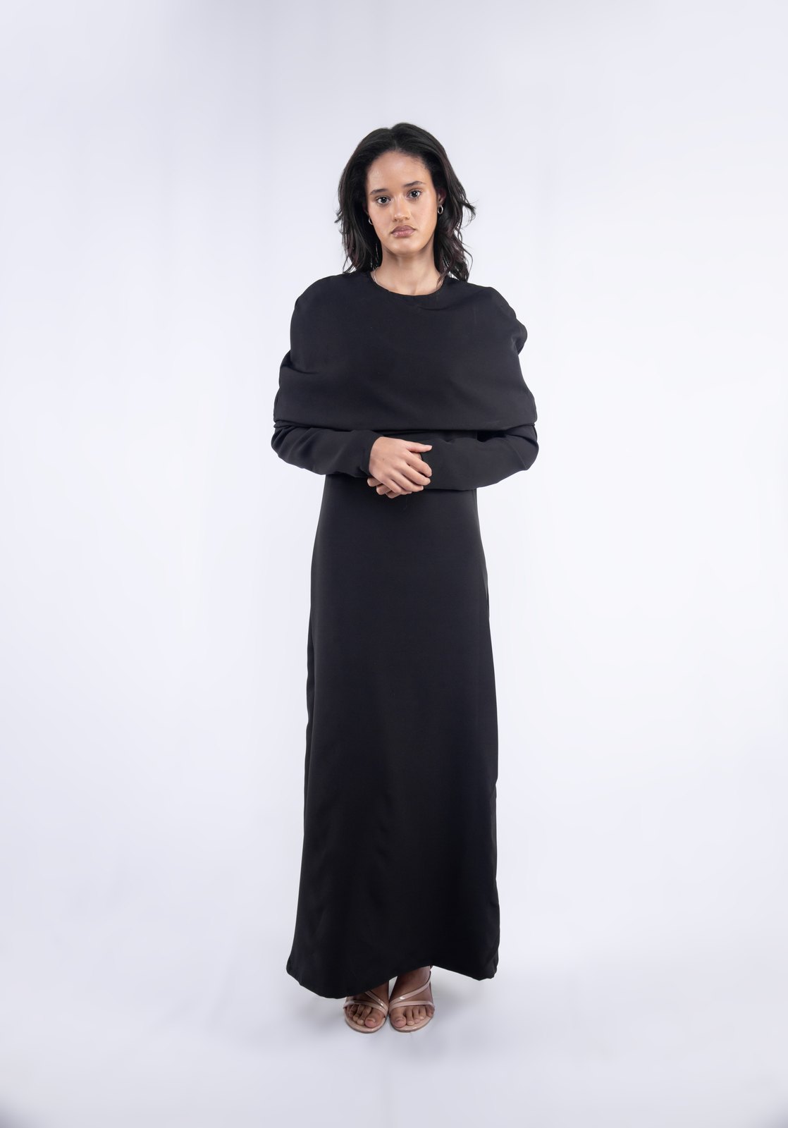 Onyx Draped Maxi
